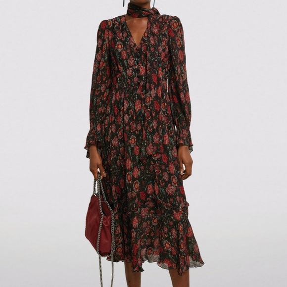 DVF DIANE VON FURSTENBERG
Floral Print Shazia Midi Dress - Picture 1 of 8